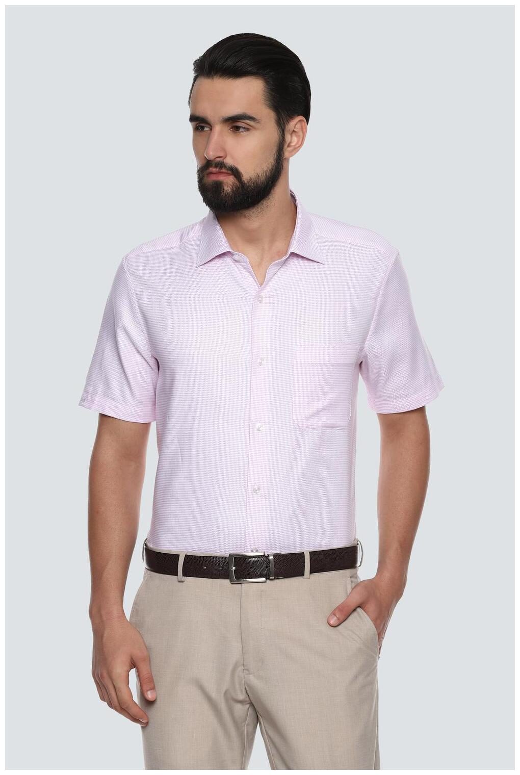 

Louis Philippe Men Regular fit Formal Shirt - Pink
