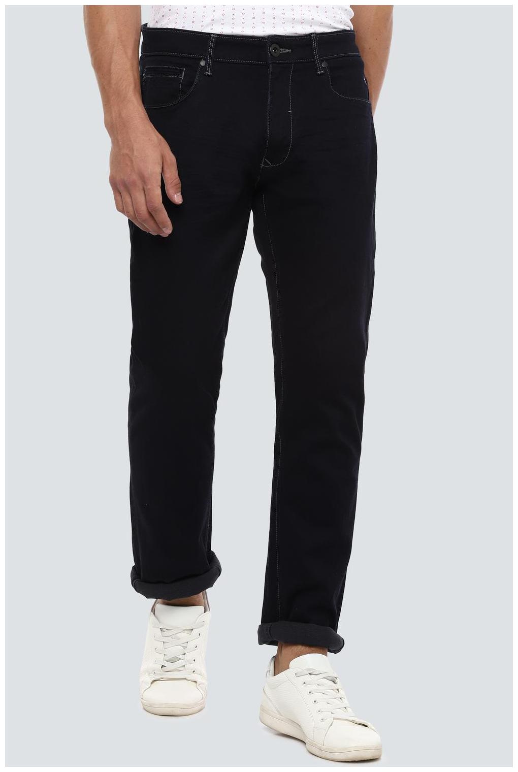 

Louis Philippe Men Navy Blue Regular Fit Jeans