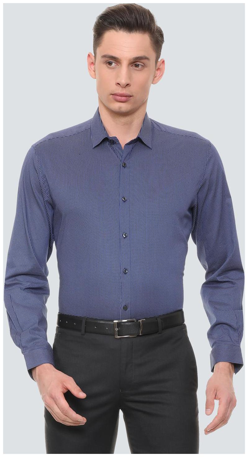 

Louis Philippe Men Super slim fit Formal Shirt - Blue