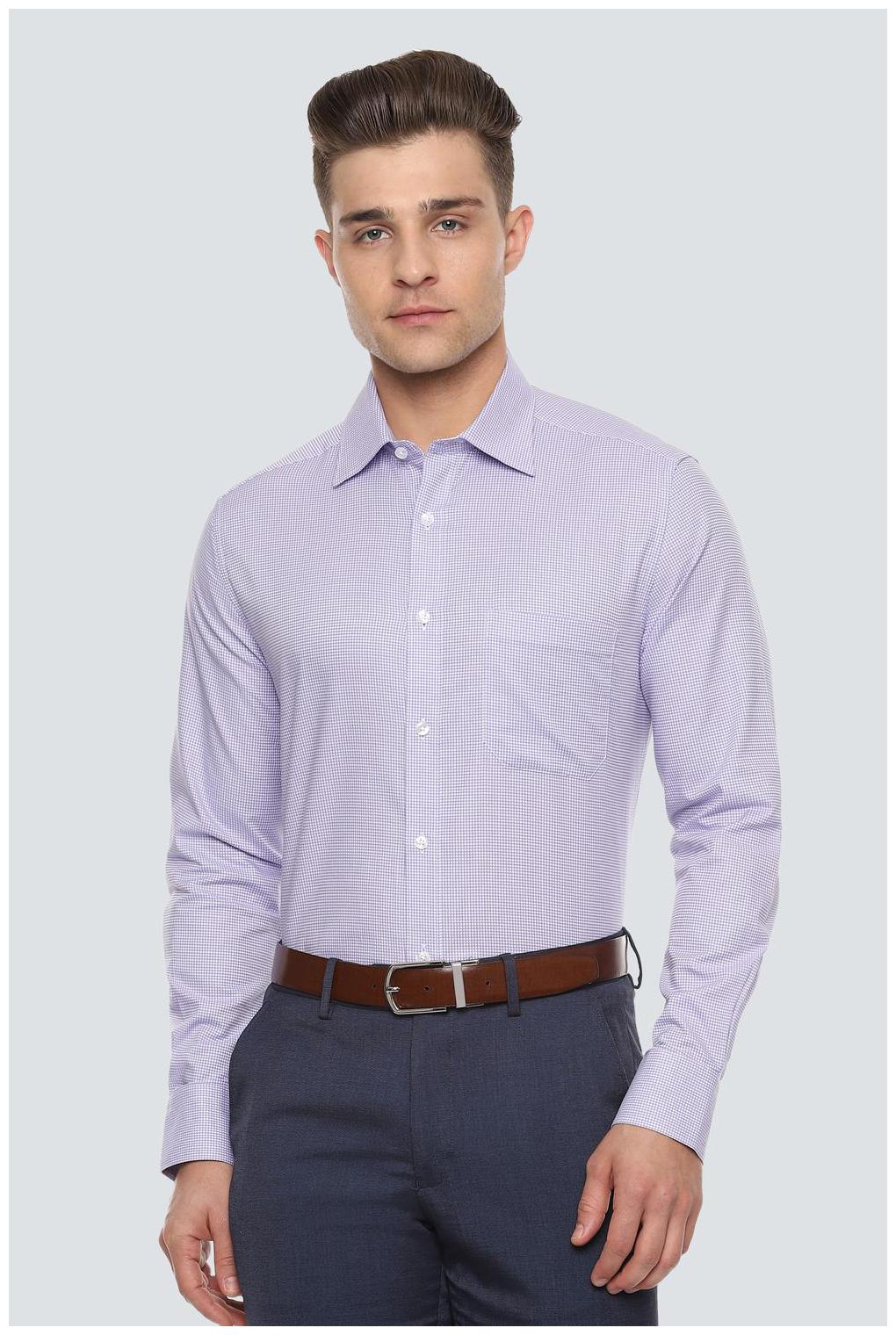 

Louis Philippe Men Regular fit Formal Shirt - Purple