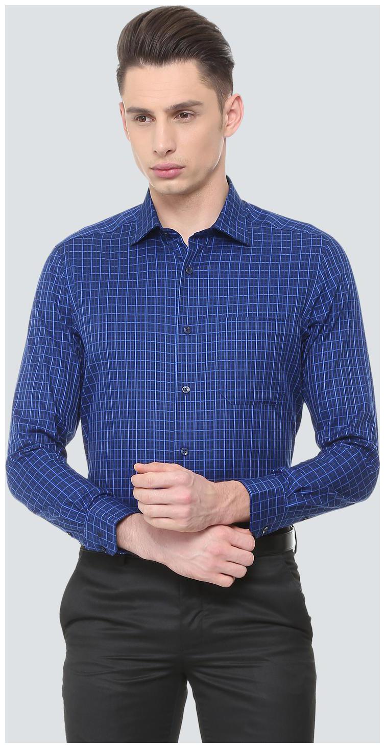 

Louis Philippe Men Regular fit Formal Shirt - Blue