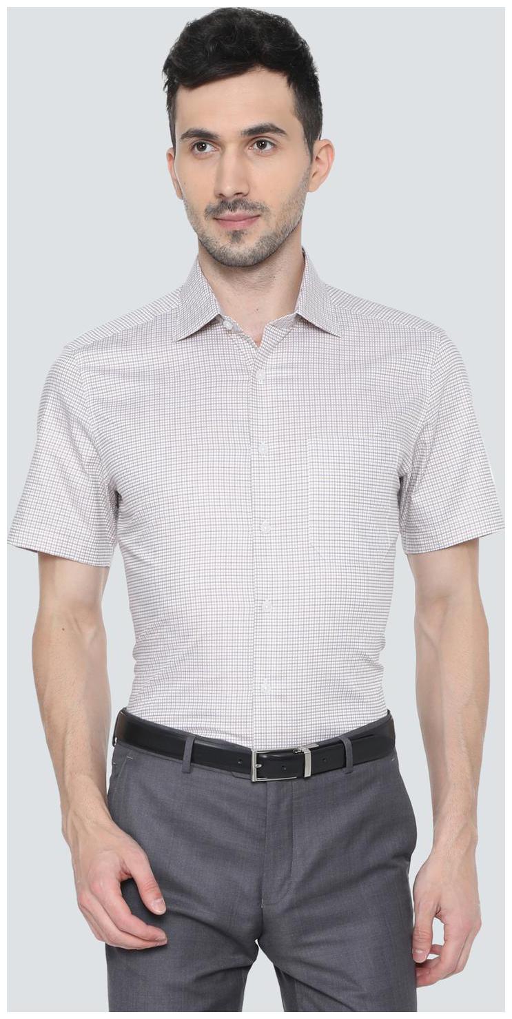 

Louis Philippe Men Regular fit Formal Shirt - Brown