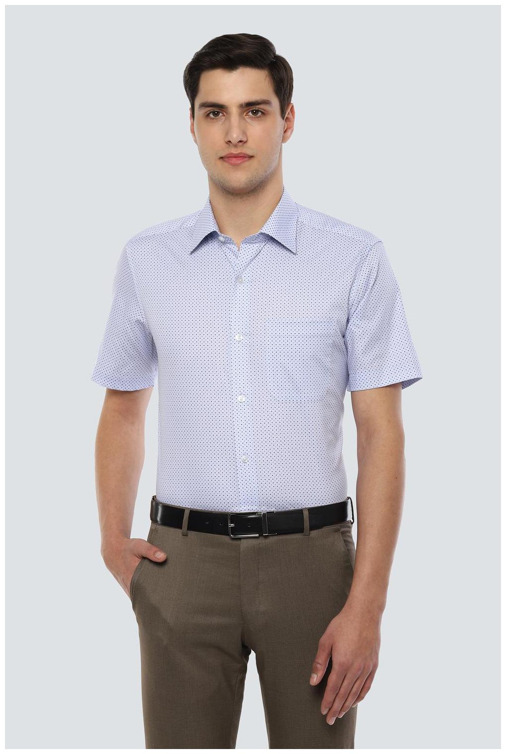 

Louis Philippe Men Regular fit Formal Shirt - Blue