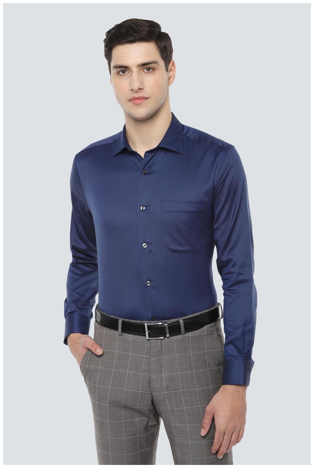 

Louis Philippe Men Regular fit Formal Shirt - Navy blue