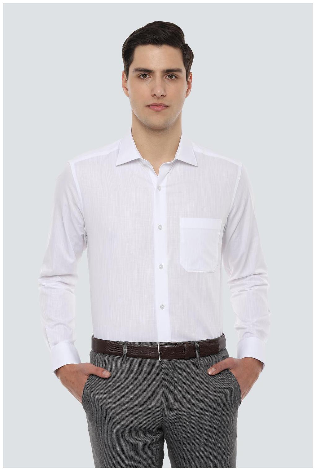 

Louis Philippe Men Regular fit Formal Shirt - White