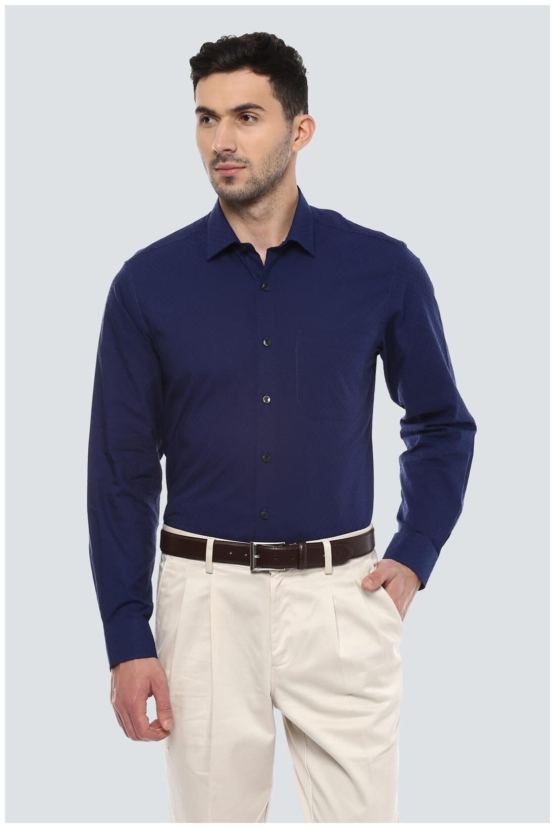 

Louis Philippe Men Slim fit Formal Shirt - Blue
