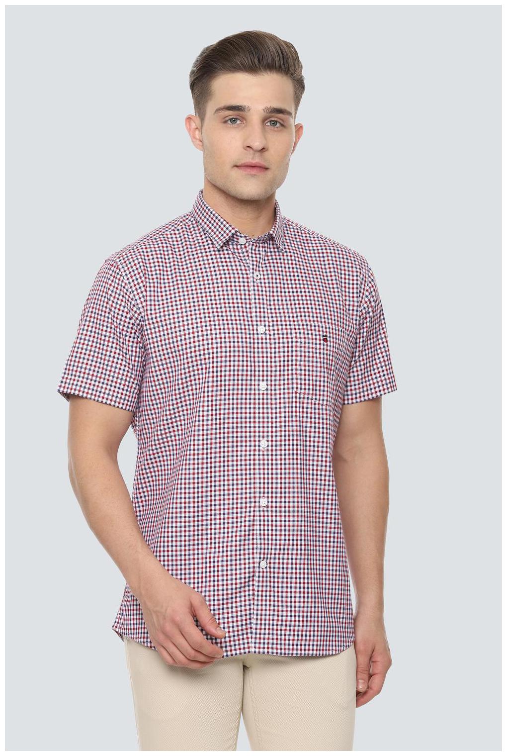 

Louis Philippe Men Multi Checked Slim Fit Casual Shirt