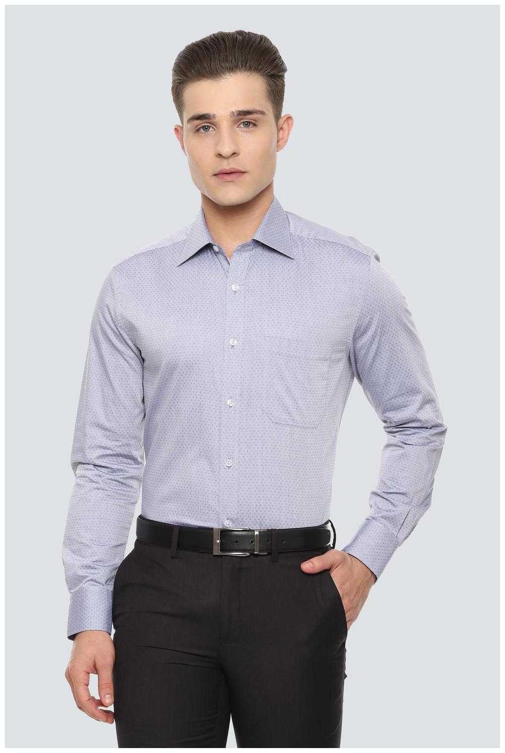 

Louis Philippe Men Regular fit Formal Shirt - Blue
