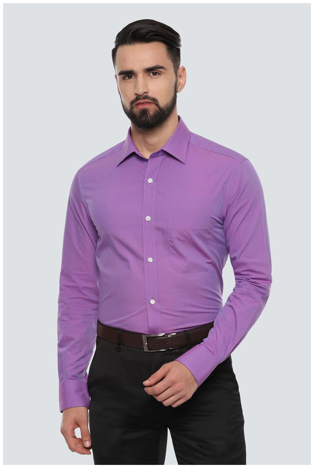 

Louis Philippe Men Regular fit Formal Shirt - Purple