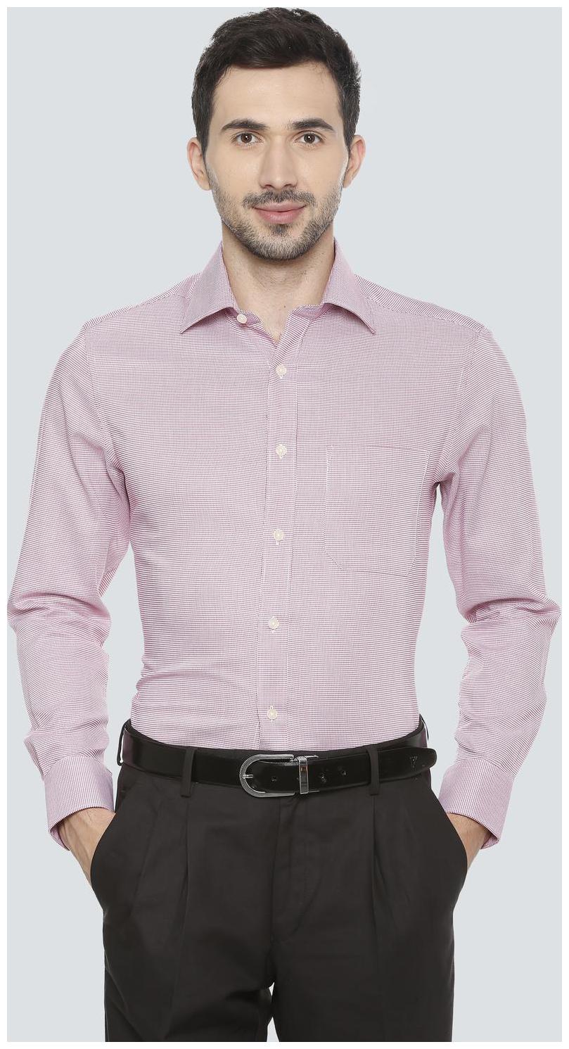 

Louis Philippe Men Regular fit Formal Shirt - Maroon