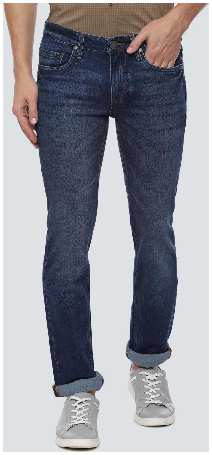 

Louis Philippe Men Navy Blue Slim Fit Jeans