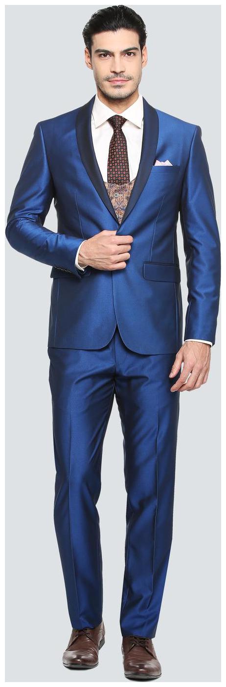 

Louis Philippe Blue Three Piece Suit