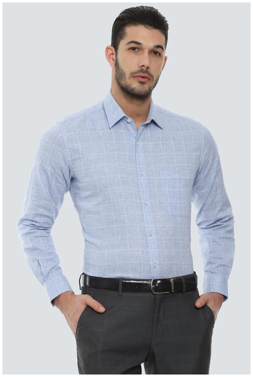 

Louis Philippe Men Slim fit Formal Shirt - Blue