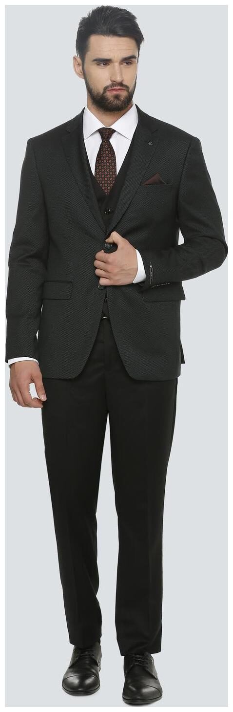 

Louis Philippe Black Three Piece Suit