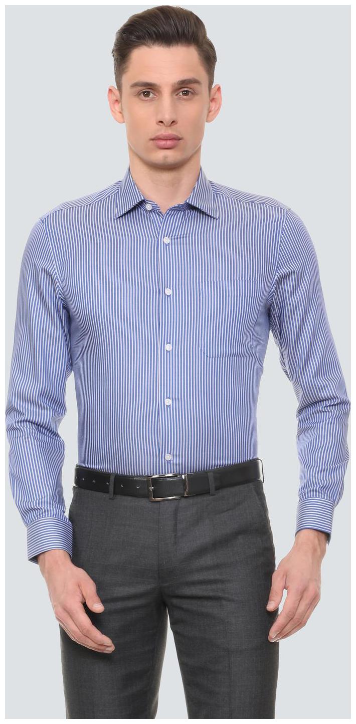 

Louis Philippe Men Regular fit Formal Shirt - Blue
