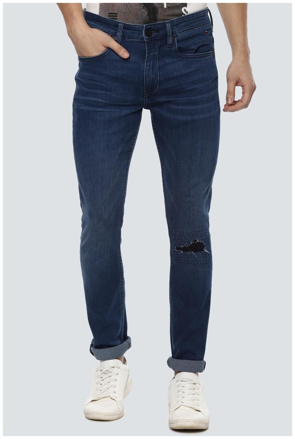 

Louis Philippe Men Navy Blue Slim Fit Jeans