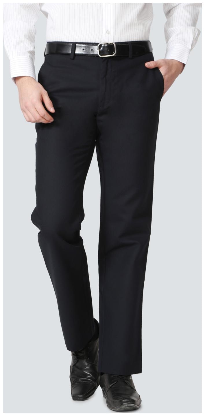 

Louis Philippe Men Solid Regular Fit Formal Trouser - Blue