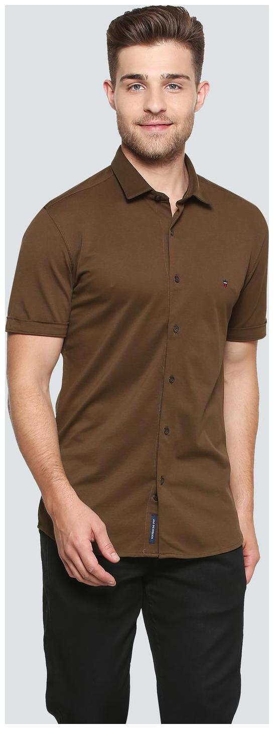 

Louis Philippe Men Slim fit Formal Shirt - Brown
