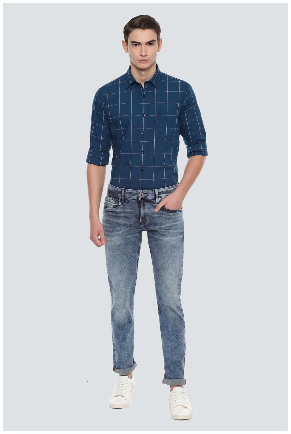 

Louis Philippe Men Blue Slim Fit Jeans