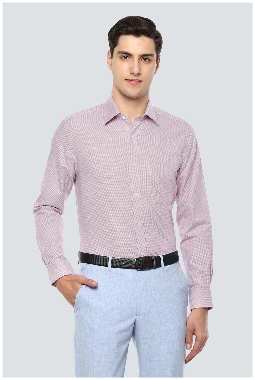 

Louis Philippe Men Regular fit Formal Shirt - Pink