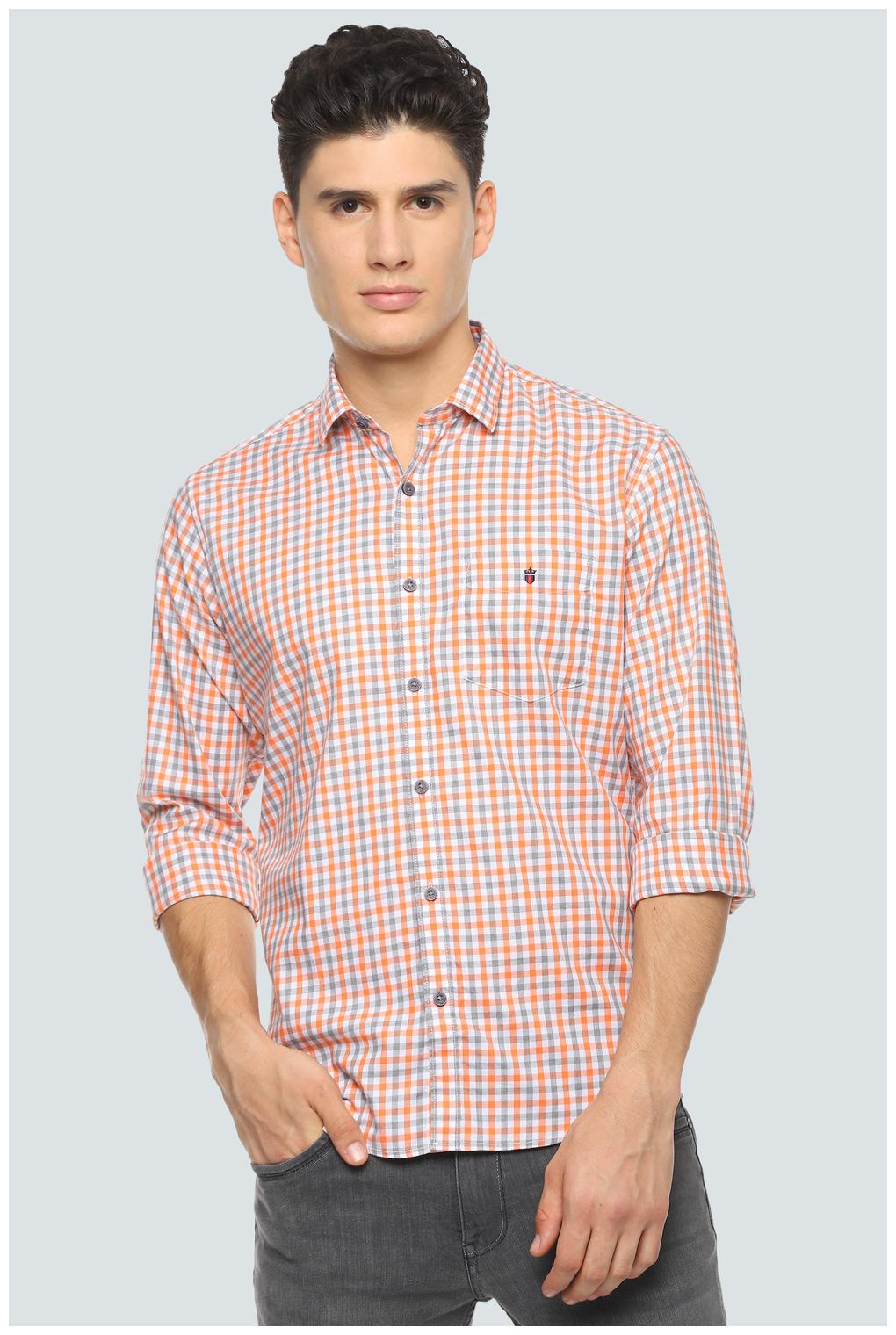 

Louis Philippe Men Multi Checked Slim Fit Casual Shirt