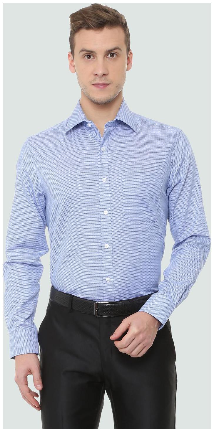 

Louis Philippe Men Regular fit Formal Shirt - Blue