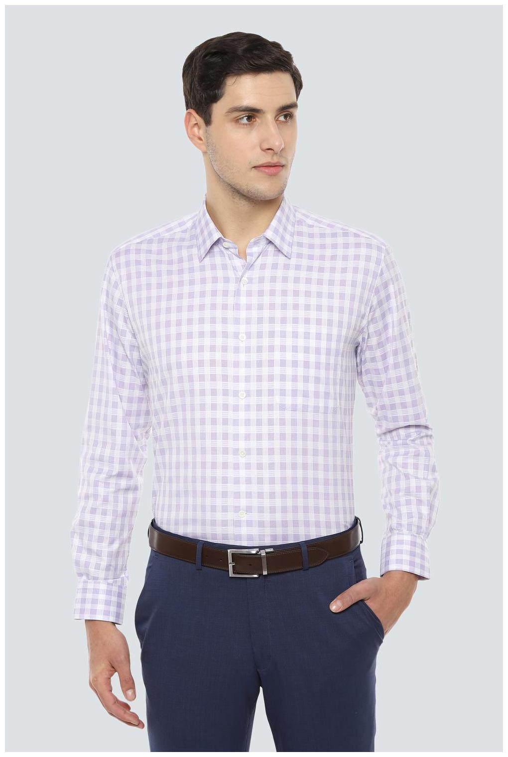 

Louis Philippe Men Regular fit Formal Shirt - Purple