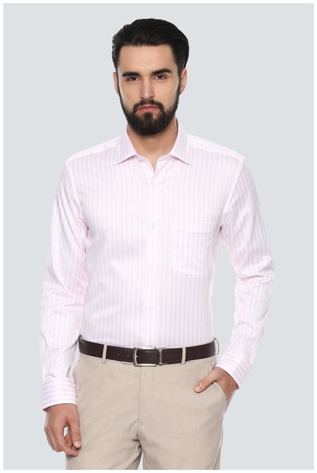 

Louis Philippe Men Regular fit Formal Shirt - Pink