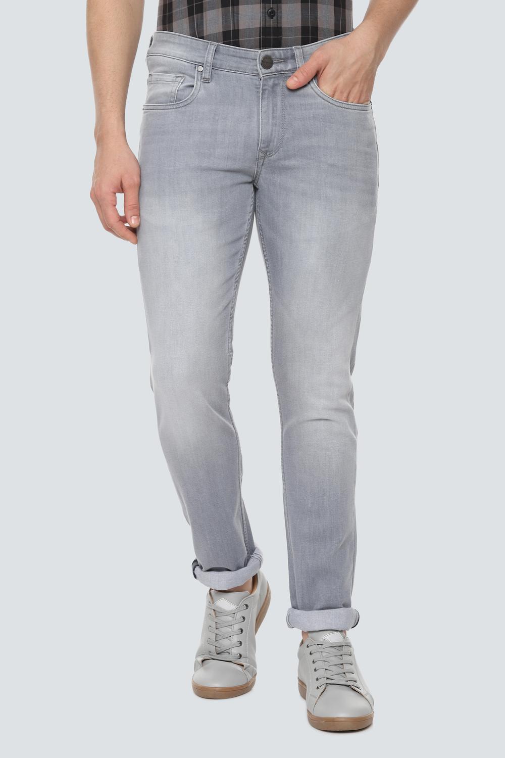 

Louis Philippe Men Grey Slim Fit Jeans