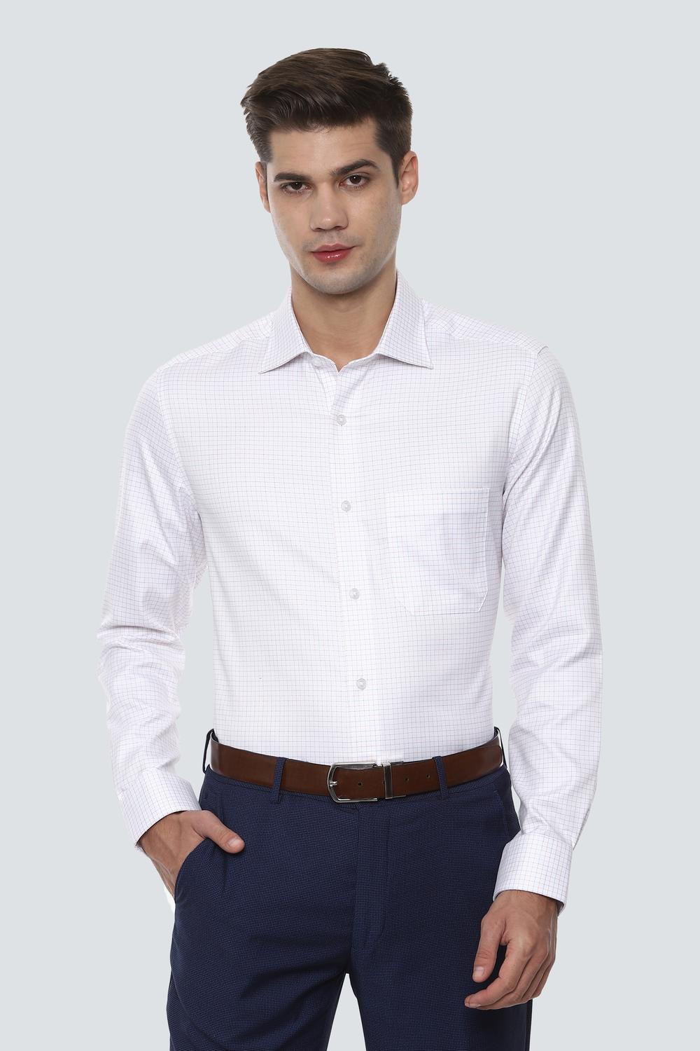 

Louis Philippe Men Regular fit Formal Shirt - White