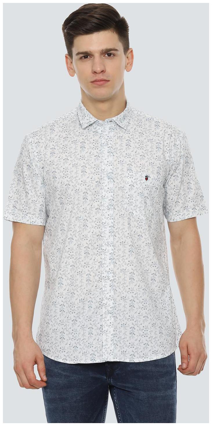 

Louis Philippe Men White Printed Slim Fit Casual Shirt