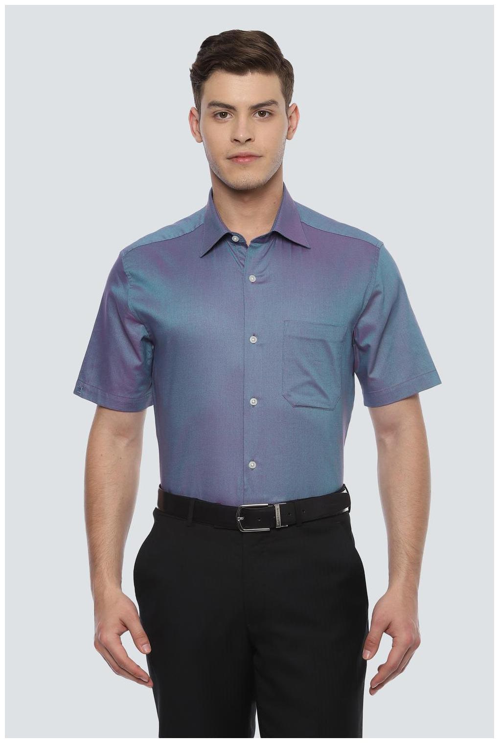 

Louis Philippe Men Regular fit Formal Shirt - Blue