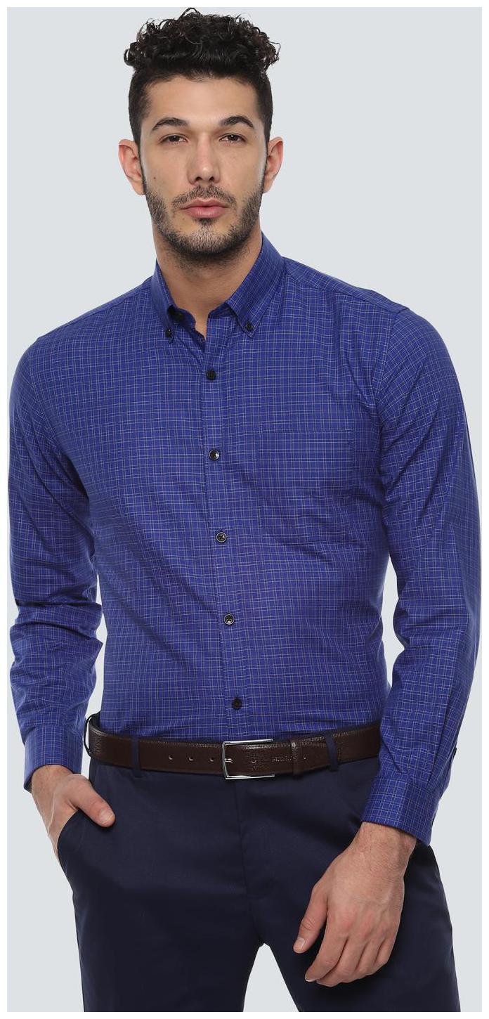 

Louis Philippe Men Slim fit Formal Shirt - Blue