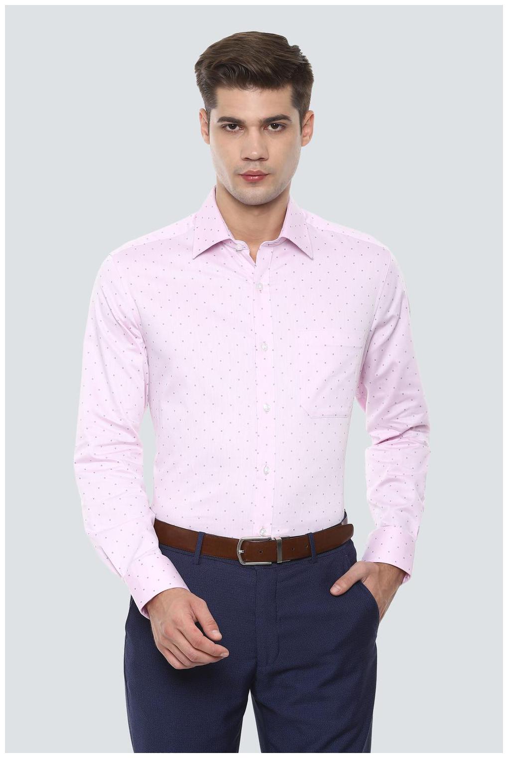 

Louis Philippe Men Regular fit Formal Shirt - Pink