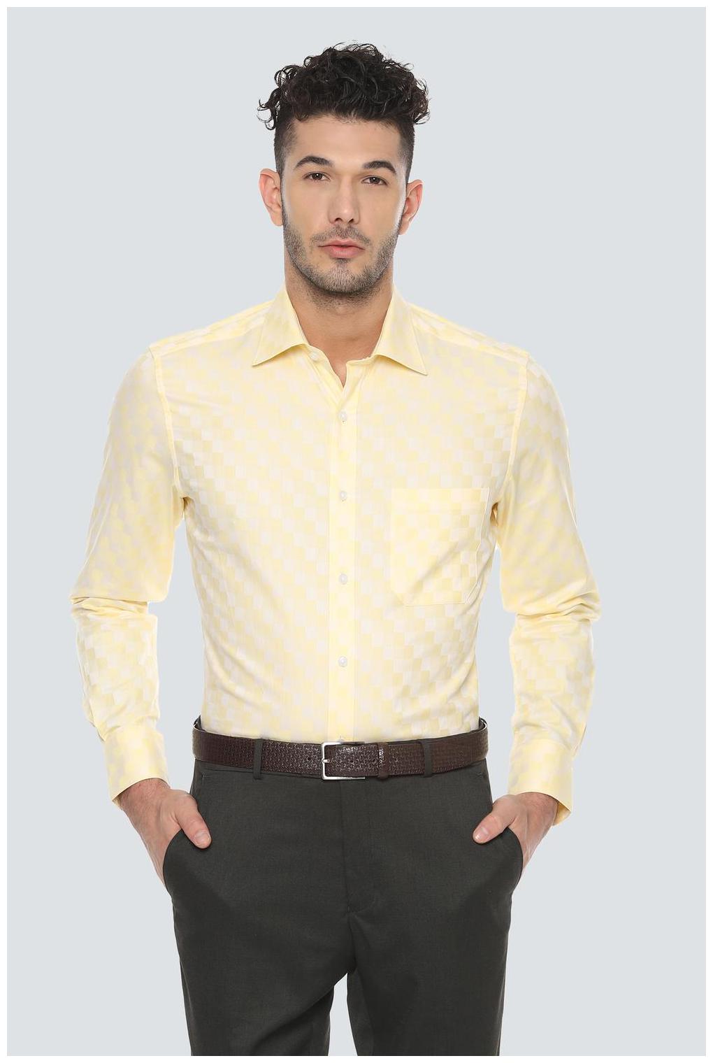 

Louis Philippe Men Regular fit Formal Shirt - Yellow
