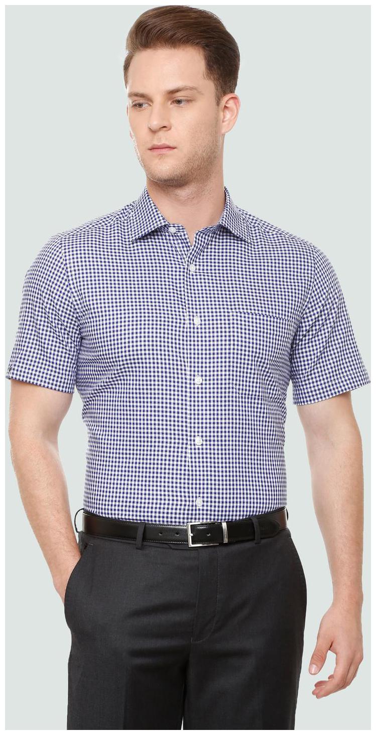 

Louis Philippe Men Regular fit Formal Shirt - Blue
