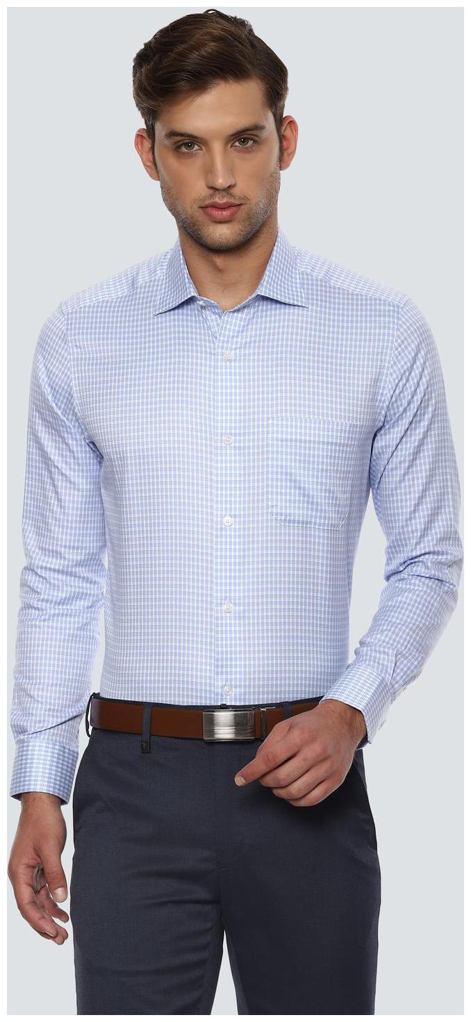 

Louis Philippe Men Regular fit Formal Shirt - Blue