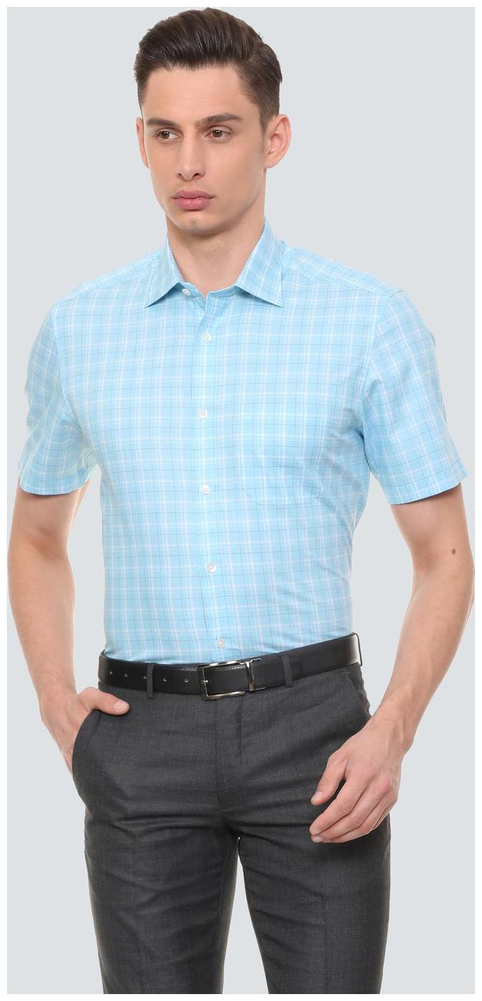 

Louis Philippe Men Regular fit Formal Shirt - Blue