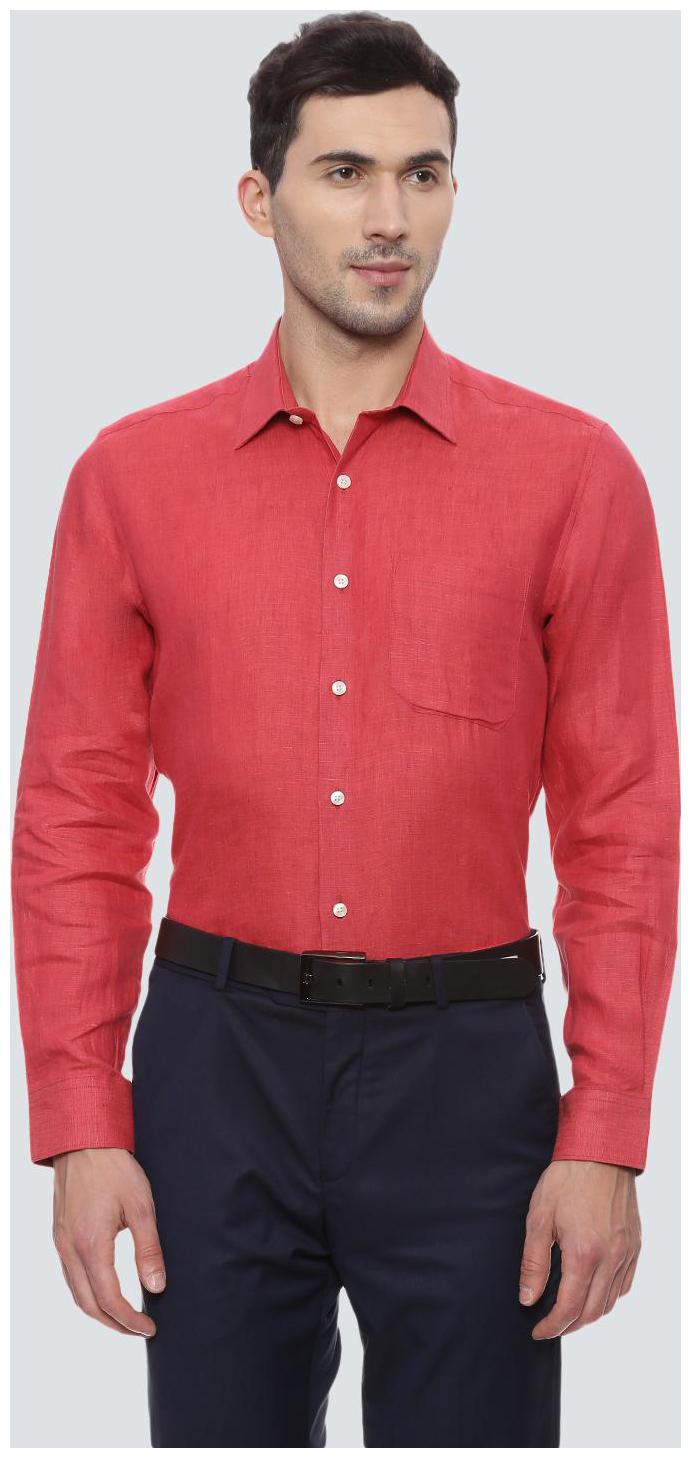 

Louis Philippe Men Slim fit Formal Shirt - Red