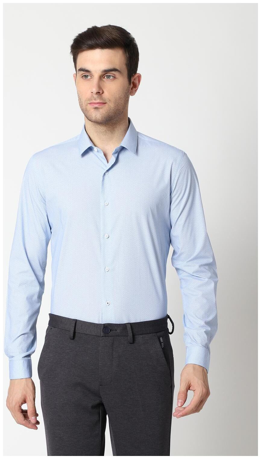 

Louis Philippe Men Slim fit Formal Shirt - Blue