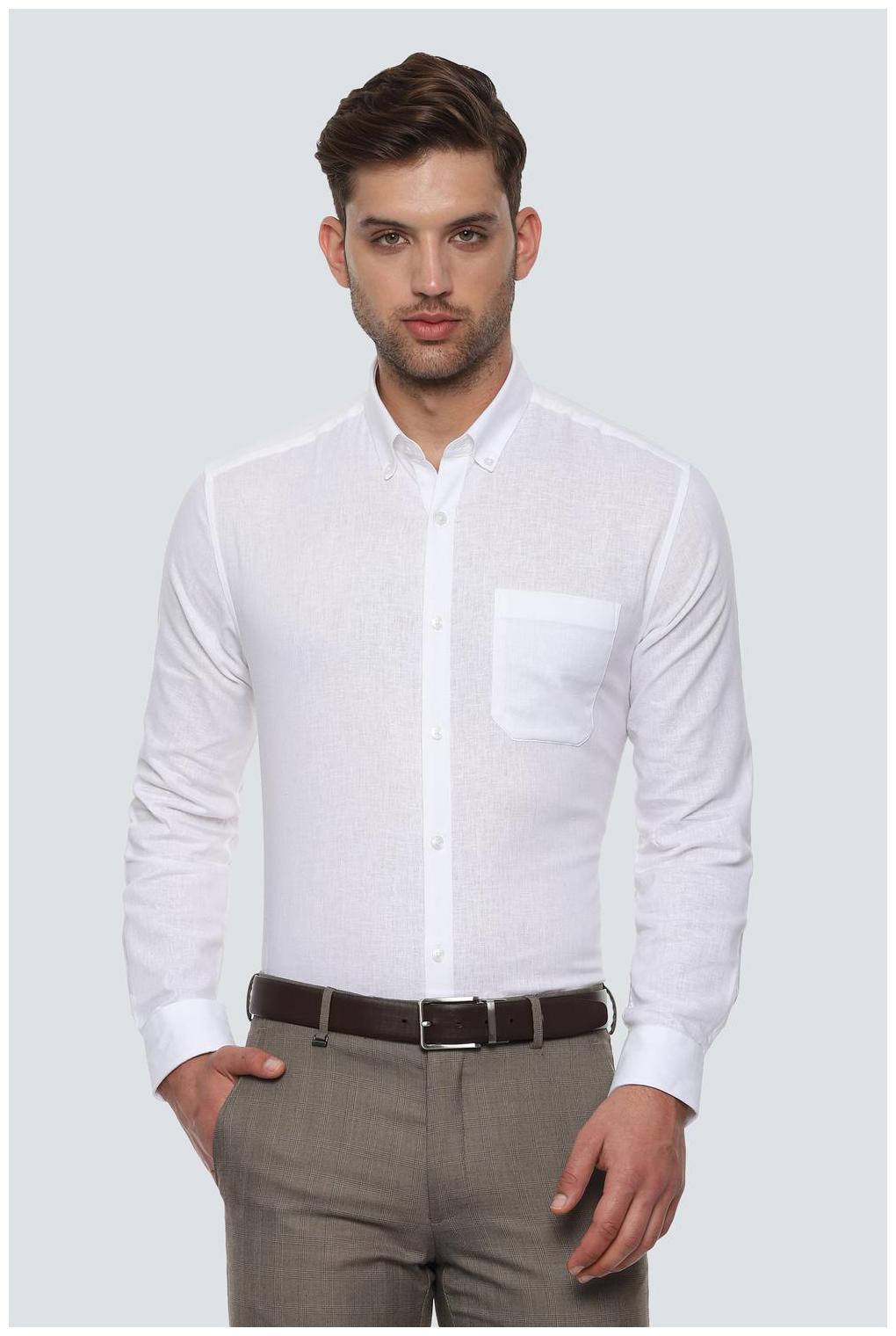 

Louis Philippe Men Slim fit Formal Shirt - White
