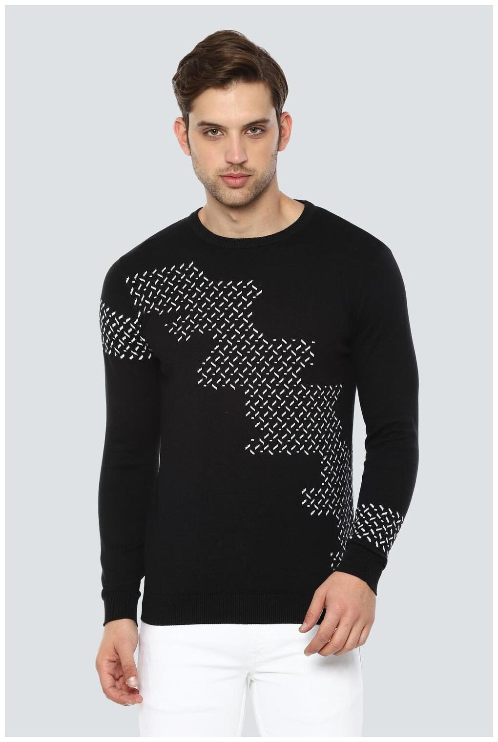 

Louis Philippe Men Cotton Black Sweater