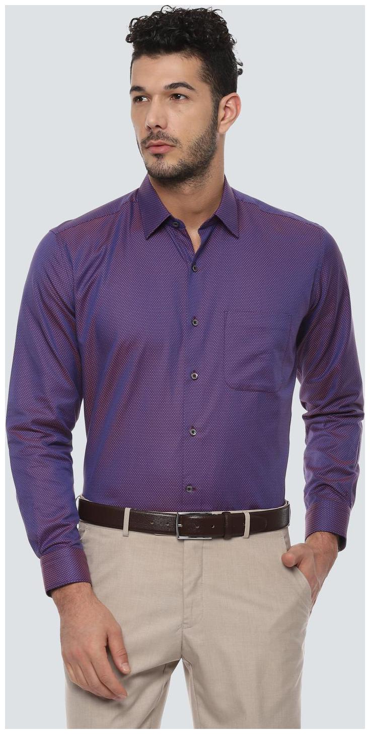 

Louis Philippe Men Regular fit Formal Shirt - Purple