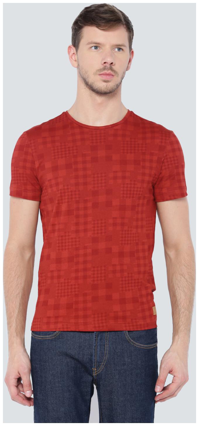 

Louis Philippe Men Red Slim fit Cotton Round neck T-Shirt - Pack Of 1
