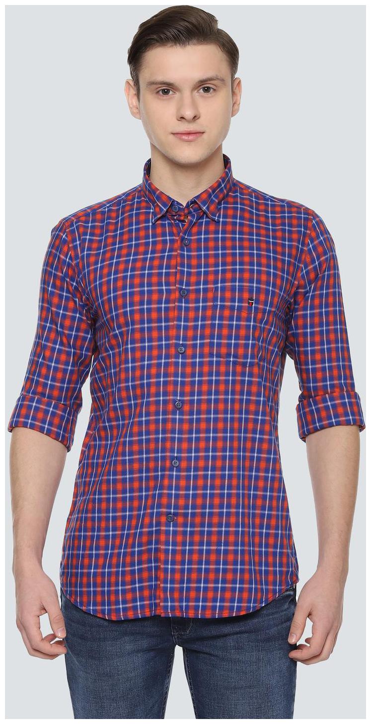 

Louis Philippe Men Multi Checked Super Slim Fit Casual Shirt