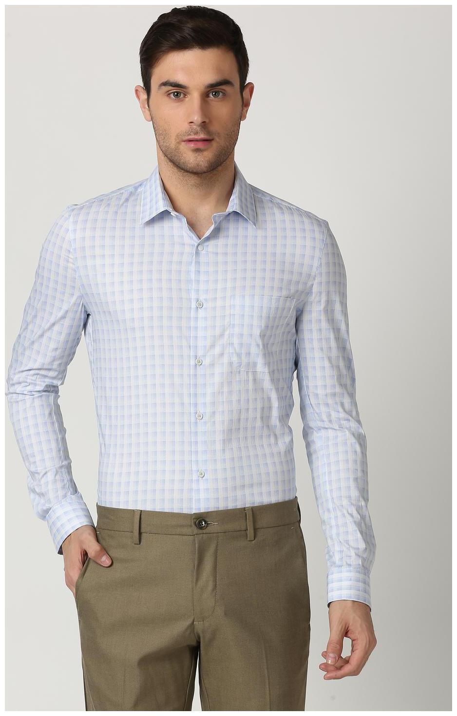 

Louis Philippe Men Slim fit Formal Shirt - Blue
