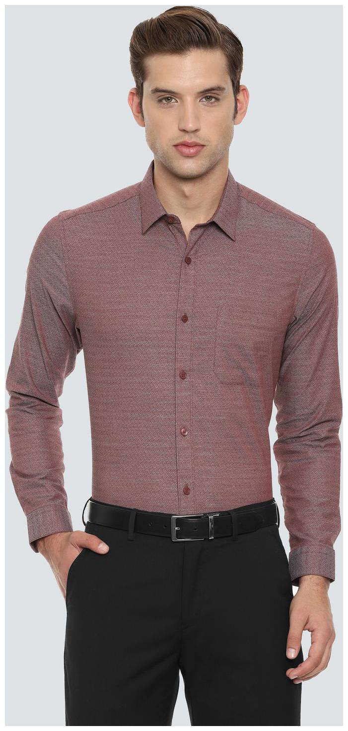 

Louis Philippe Men Super slim fit Formal Shirt - Maroon