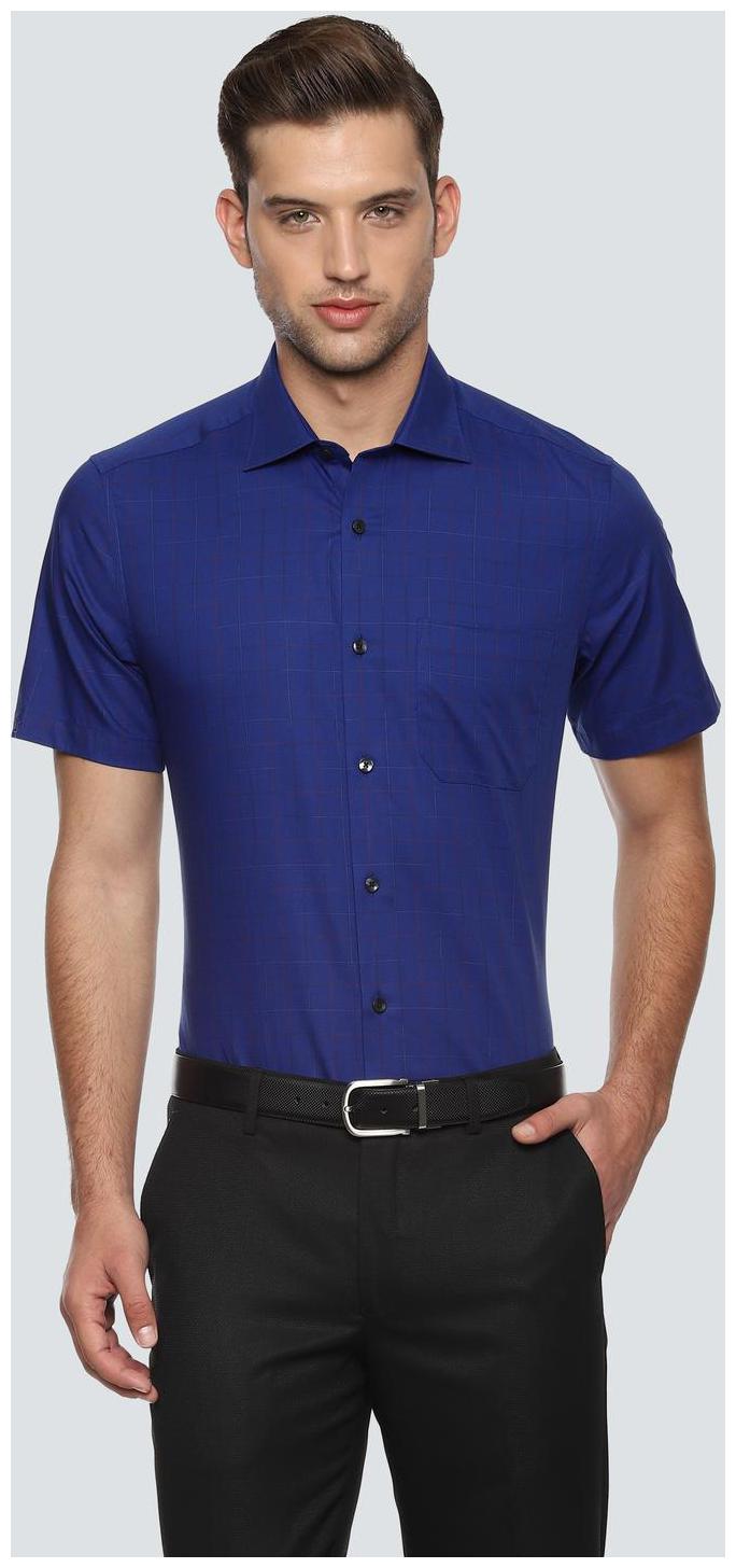 

Louis Philippe Men Regular fit Formal Shirt - Blue