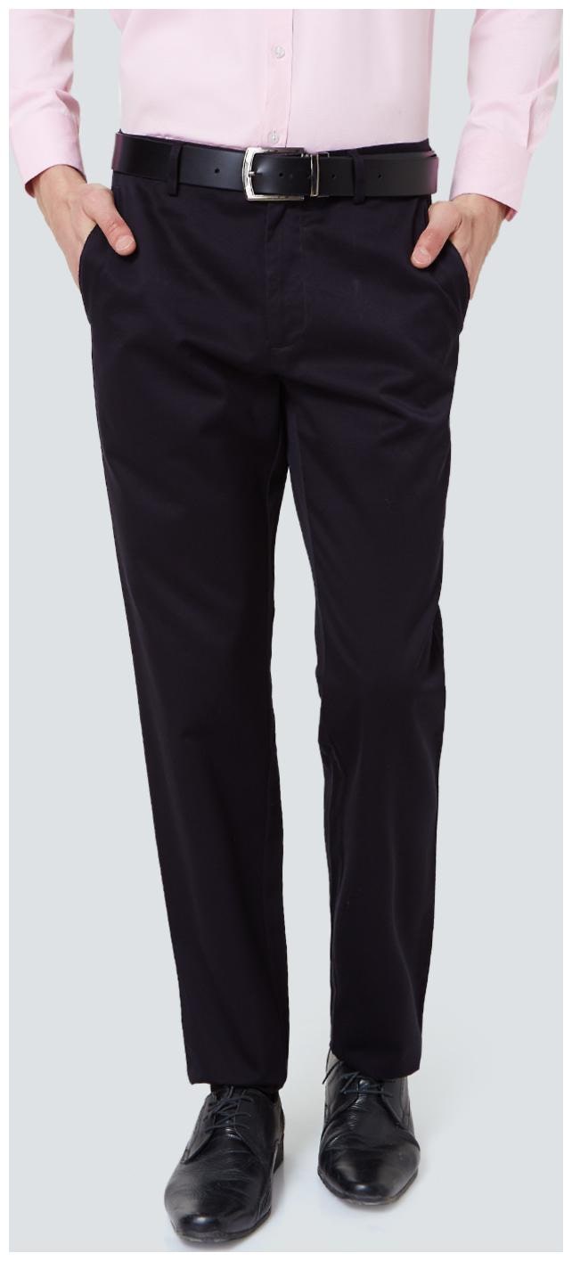 

Louis Philippe Men Solid Regular Fit Formal Trouser - Blue