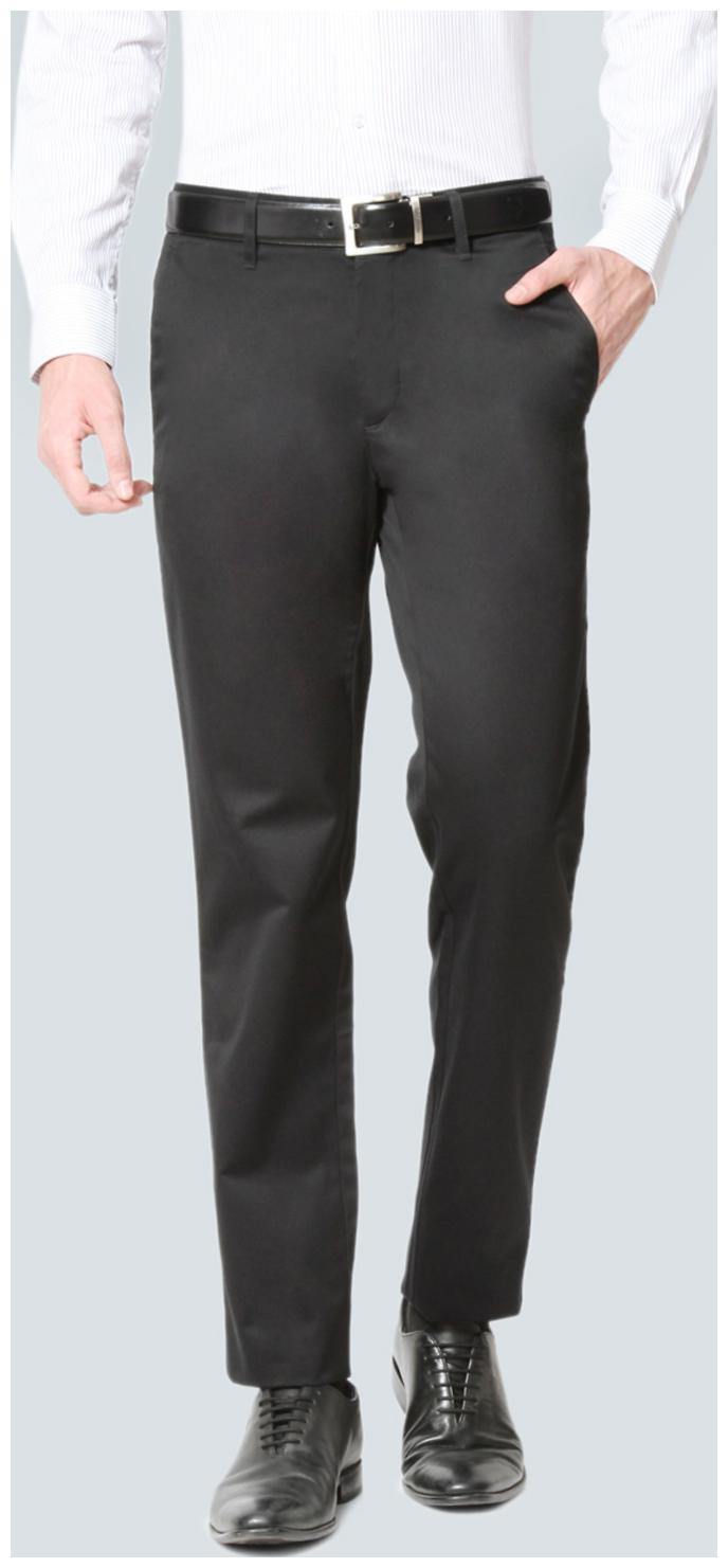 

Louis Philippe Men Solid Slim Fit Formal Trouser - Black